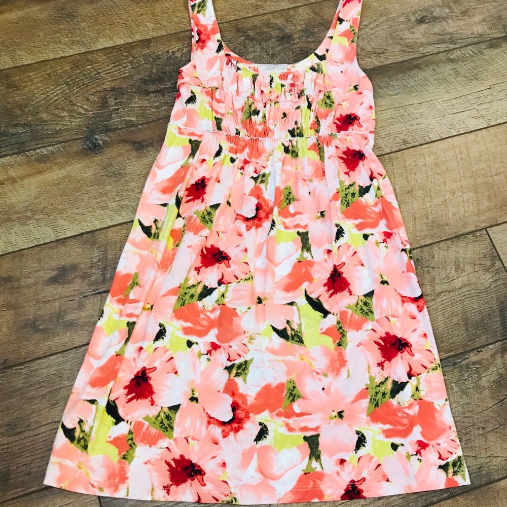 Loft Petite Floral Dress